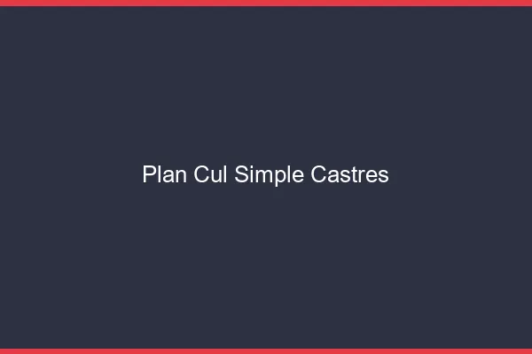 Plan Cul Simple Castres