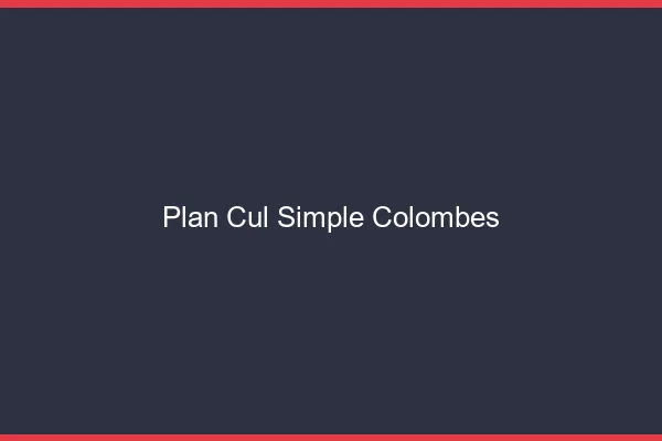 Plan Cul Simple Colombes