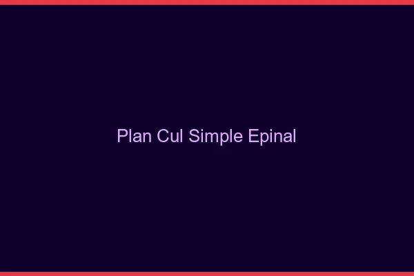 Plan Cul Simple Épinal