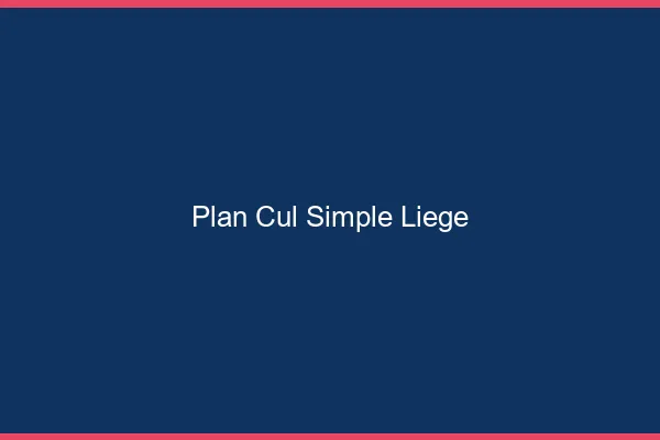 Plan Cul Simple Liège