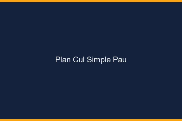 Plan Cul Simple Pau