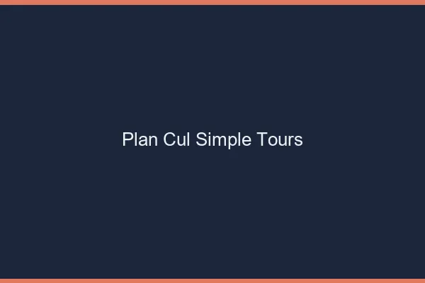 Plan Cul Simple Tours