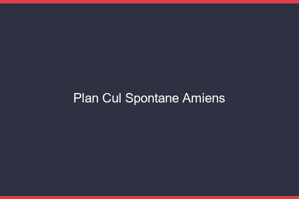 Plan Cul Spontané Amiens