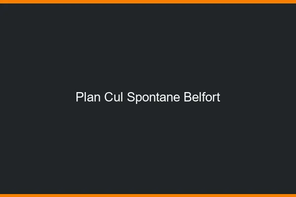 Plan Cul Spontané Belfort