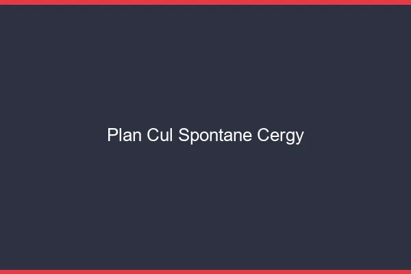Plan Cul Spontané Cergy