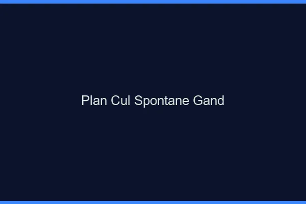 Plan Cul Spontané Gand