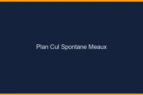 Plan Cul Spontané Meaux