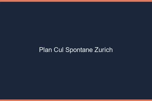 Plan Cul Spontané Zurich