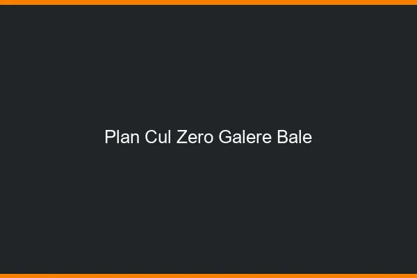 Plan Cul Zéro Galère Bâle