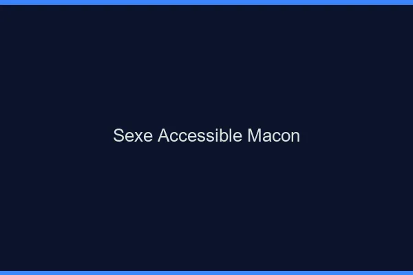 Sexe Accessible Mâcon