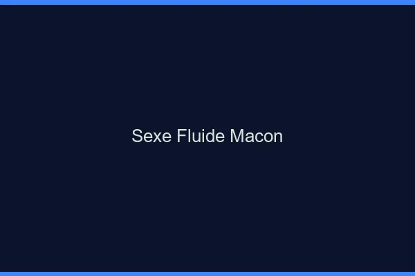 Sexe Fluide Mâcon