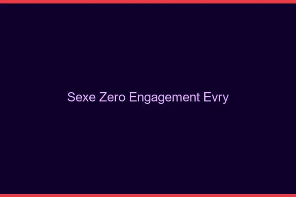 Sexe Zéro Engagement Évry