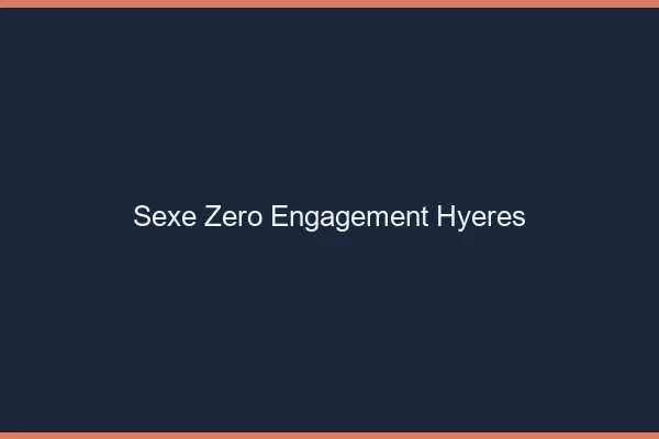 Sexe Zéro Engagement Hyères